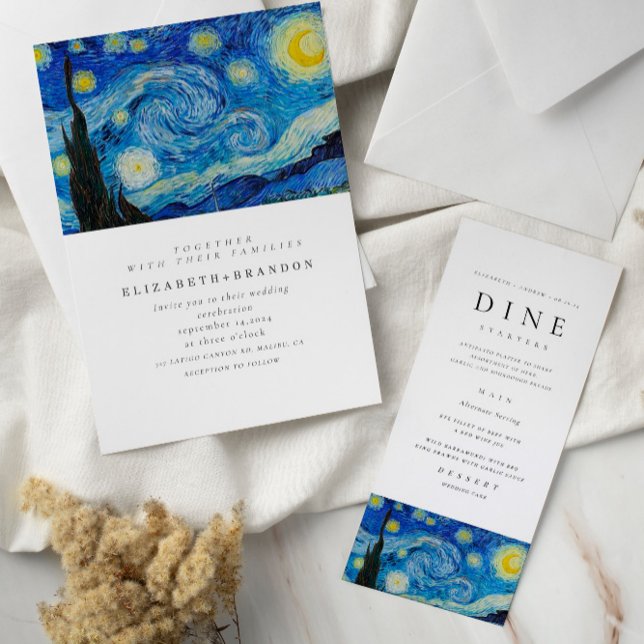 Starry Night Wedding Menu (Creator Uploaded)