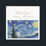 Starry night wedding  napkins<br><div class="desc">, </div>
