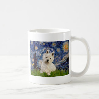 Starry Night - Westie 1 Coffee Mug