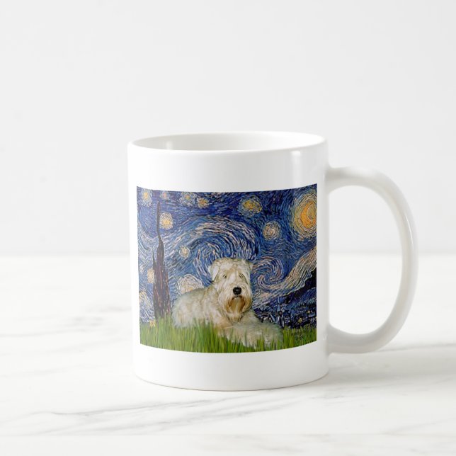 Starry Night - Wheaten Terrier 1 Coffee Mug (Right)