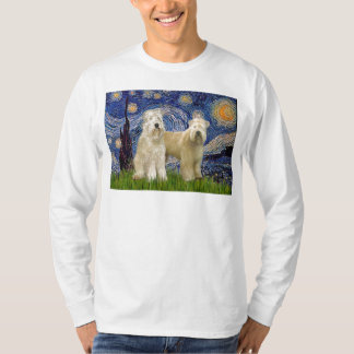 Starry Night - Wheaten Terriers (two) T-Shirt