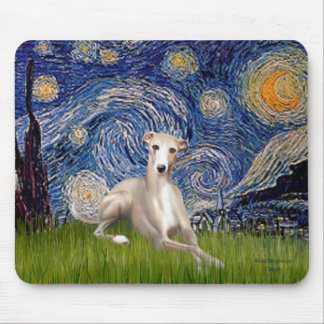 Starry Night - Whippet #2 Mouse Mat