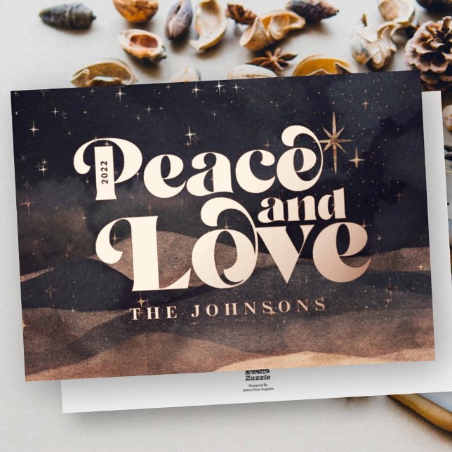 Starry Night Winter Sky Modern Elegant Chic Foil Holiday Card (Creator Uploaded)