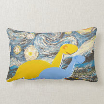 Starry Night You are a Star Cute Dinosaurs Pillow