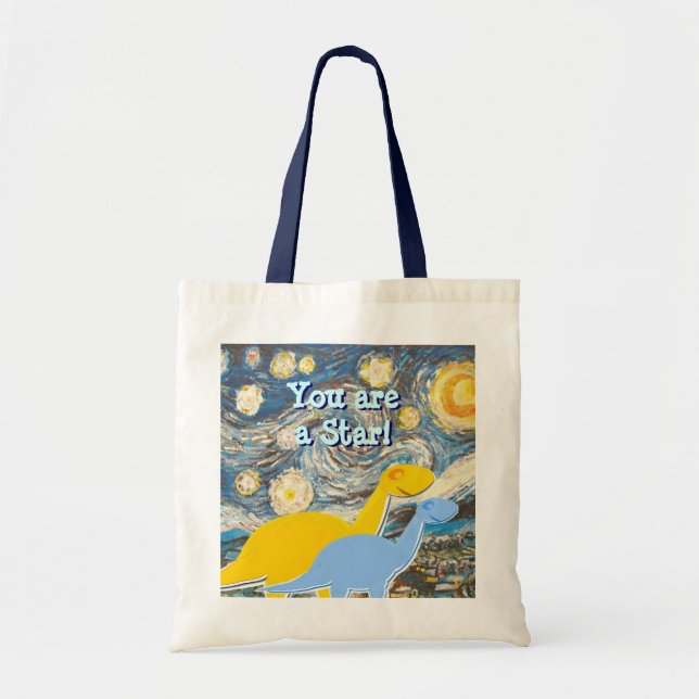 Starry Night You are a Star Dinosaurs Bag (Front)