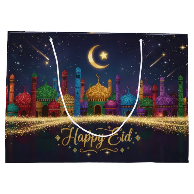 Starry Nights Eid Large Gift Bag (Back)