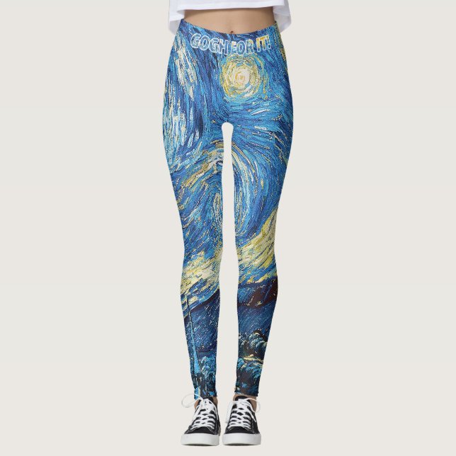 Starry Nights:  Go For It! Leggings (Front)