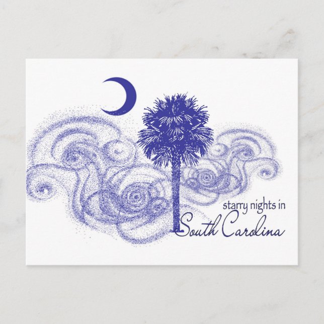 Starry Nights in South Carolina Postcard (Front)