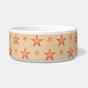 Starry pattern in gradient terracotta orange 