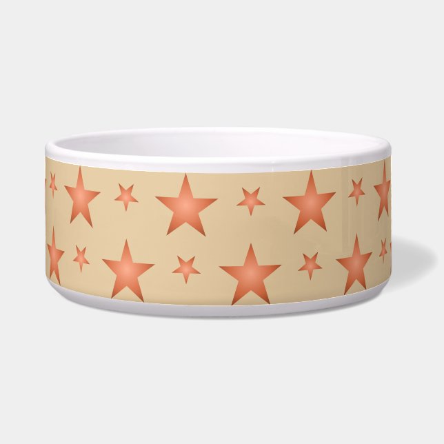 Starry pattern in gradient terracotta orange  (Front)