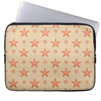 Starry pattern in gradient terracotta orange 