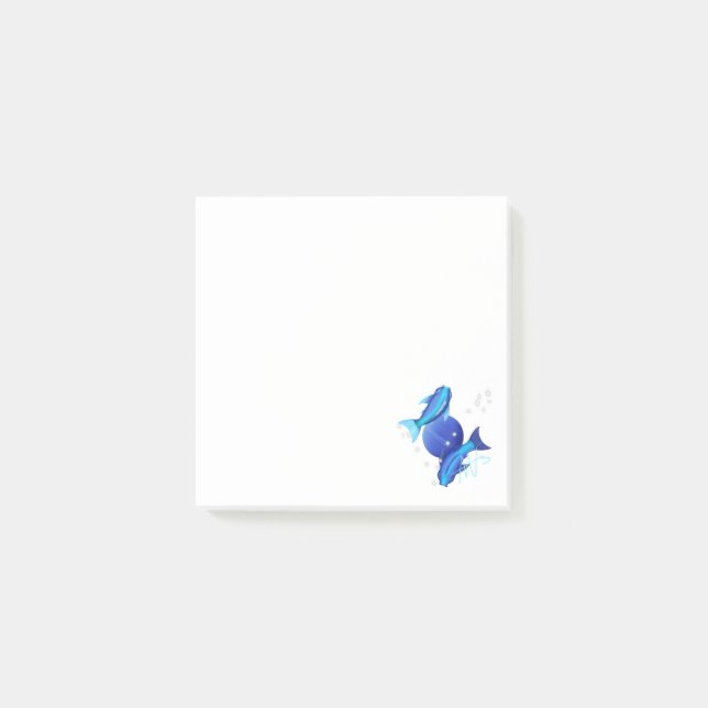 Starry Pisces Neptune Zodiac Post-it Notes (Front)