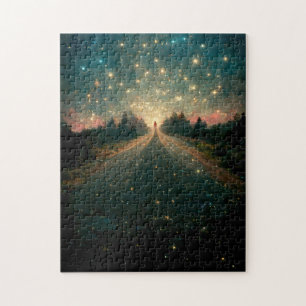 Starry Road Fantasy Landscape Sci-Fi Jigsaw Puzzle