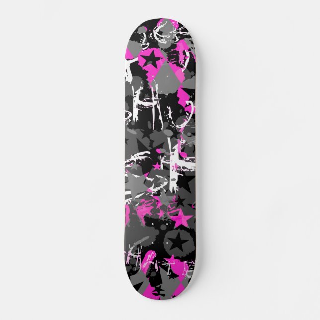 Starry Scene Kid Skateboard Deck (Front)