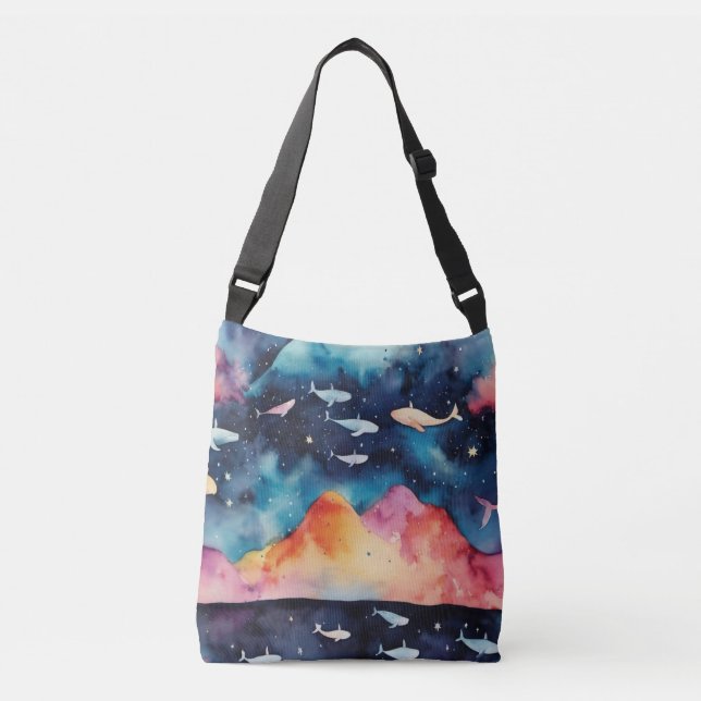 Starry Seascape Crossbody Bag (Front)