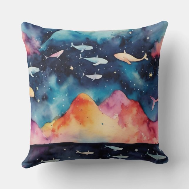 Starry Seascape Cushion (Back)