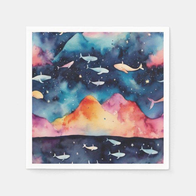 Starry Seascape Napkin (Front)