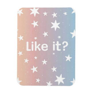 Starry Serenity: Soft Gradient with Petite Star Magnet