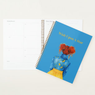 Starry Skies Moons Redhead Planner