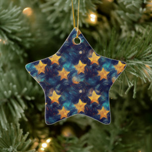 Starry Sky Ceramic Tree Decoration
