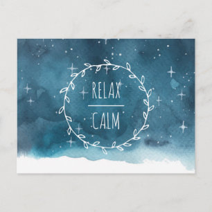 Starry Sky Emotional Essential Oils Class Postcard