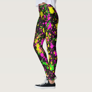 Starry Sky Multicolored Luxury Astronomy Space Leggings