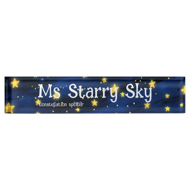 starry sky  nameplate (Front)