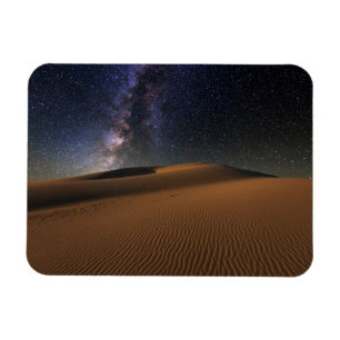 Starry Sky over the Sand Dunes Gobi Desert Magnet