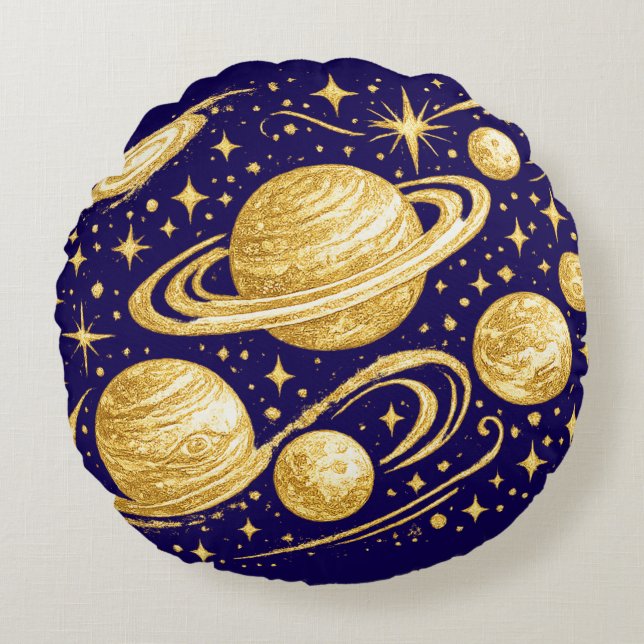 Starry Sky Round Cushion (Front)