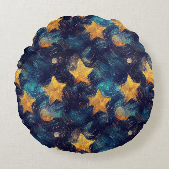 Starry Sky Round Cushion (Front)