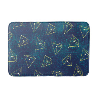 Starry Sky Space Geometry Constellations Bath Mat