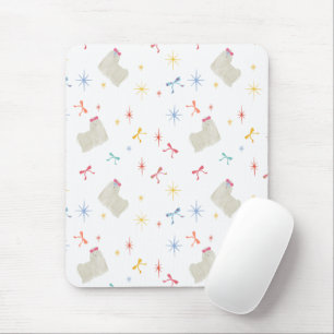 Starry Sparkle Cute Puppy Wishes Mouse Mat
