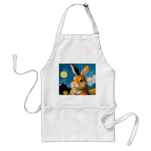 Starry Spring Bunny Standard Apron