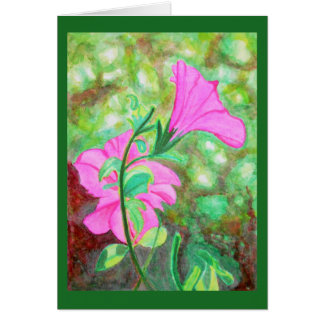 Starry, starry morning glory watercolor