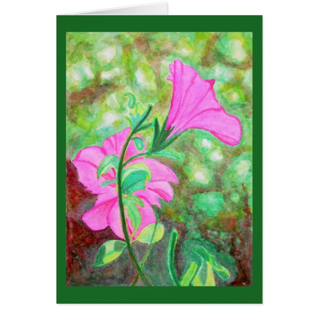 Starry, starry morning glory watercolor (Front)