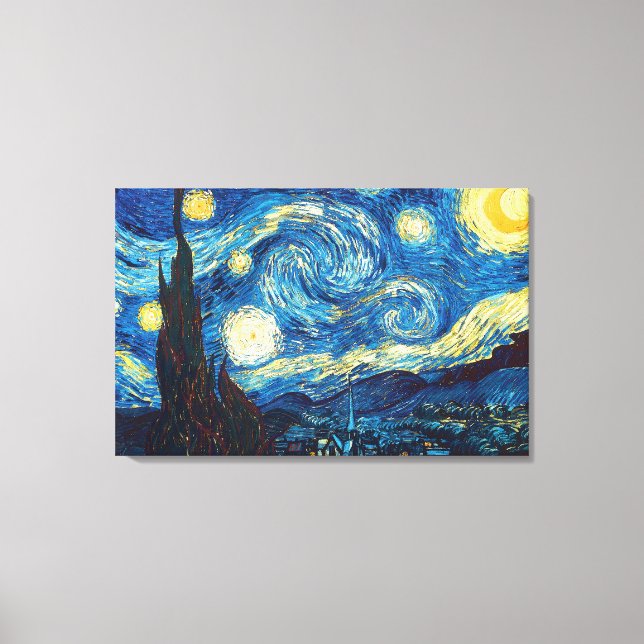 Starry Starry Night by Vincent Van Gogh Canvas Art (Front)