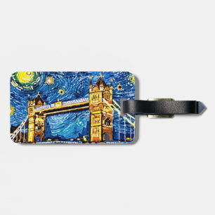 Starry Starry Night London England Luggage Tag