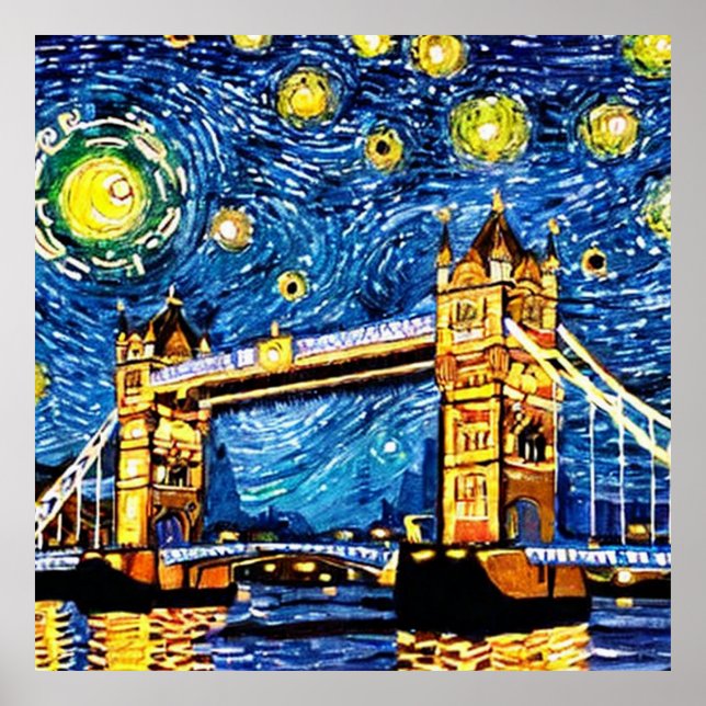 Starry Starry Night London England Poster (Front)