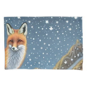 Starry Starry Night Storybook Fox Pillowcase