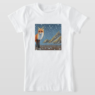 Starry Starry Night Storybook Fox T-Shirt
