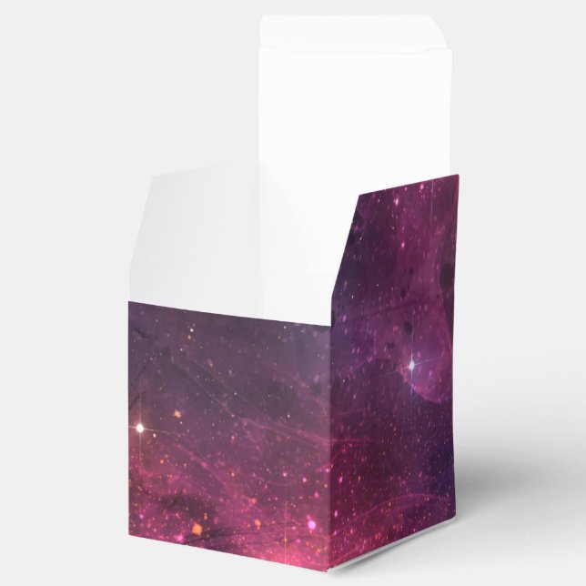 Starry Stars Outer Space Galaxy Planetary Pattern Favour Box (Opened)