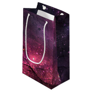 Starry Stars Outer Space Galaxy Planetary Pattern Small Gift Bag