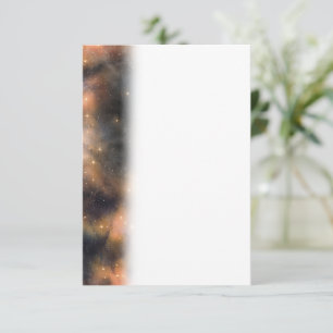 Starry Stars Space Galaxy Blue Black Pattern Thank You Card