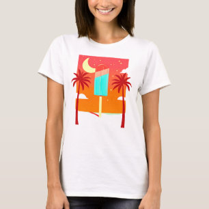 Starry Summer Palm Ice Oasis T-Shirt