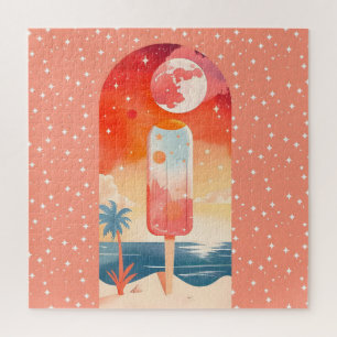 Starry Summer Tropical Night Jigsaw Puzzle