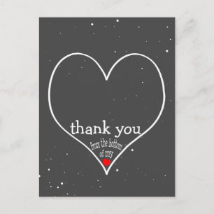 Starry Thank You from the bottom of my heart Postcard