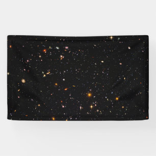 Starry universe space backdrop or template banner