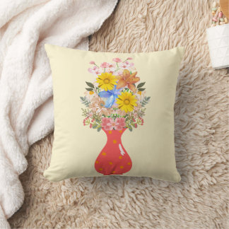  Starry Vase Blooms  Cushion