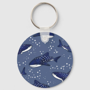 Starry Whale Shark (Dark) Key Ring