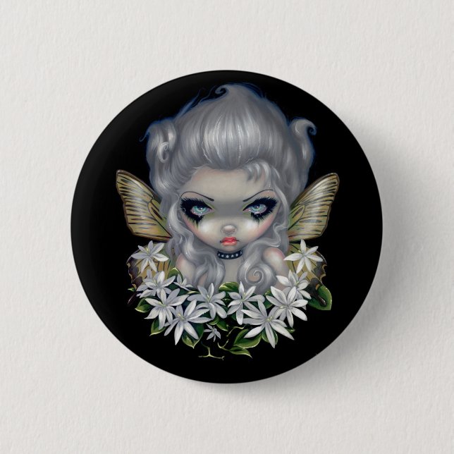 "Starry Wild Jasmine Fairy" Button (Front)